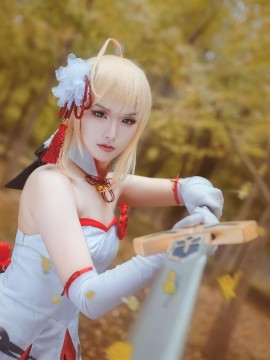 《Fate Grand Order》月刊特典saber  C O S P L A Y_COS 仙鹤—阿尔托莉雅·潘德拉贡 (7)