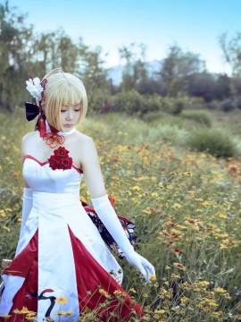 《Fate Grand Order》月刊特典saber  C O S P L A Y_Saber 仙鹤花嫁 cos (4)