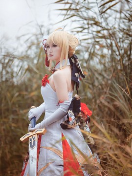 《Fate Grand Order》月刊特典saber  C O S P L A Y_COS 仙鹤—阿尔托莉雅·潘德拉贡 (12)