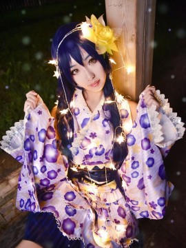 《lovelive！》田园海未觉醒浴衣C O S P L A Y_lovelive海爷浴衣觉醒 (7)