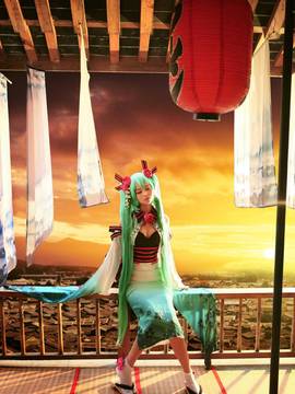 螺旋猫异国歌姬版“初音未来”COS_0036