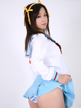 [Cosdoki]  Suzumiya Haruhi cosplay by Riana Abe_019