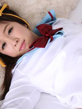 [Cosdoki]  Suzumiya Haruhi cosplay by Riana Abe_043