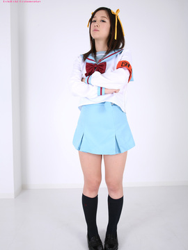 [Cosdoki]  Suzumiya Haruhi cosplay by Riana Abe_013