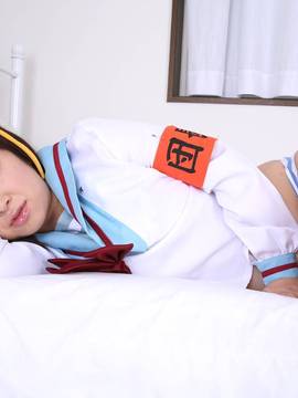 [Cosdoki]  Suzumiya Haruhi cosplay by Riana Abe_045