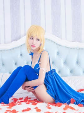 《Fate Extella》 阿尔托莉雅X尼禄睡服特典 C O S P L A Y_saber 尼禄 睡衣cos 阿尔托利亚 (12)