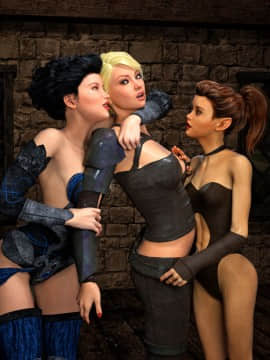 [Hibbli3D] Thief Ezri - Don't Get Caught Again + Knight Elayne - Game of Mischief_B014