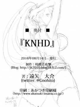 (C90) [時間差攻撃 (遠矢大介)] KNHD (グランブルーファンタジー) [中国翻訳_017