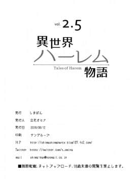 [Shimapan (Tachibana Omina)] Isekai Harem Monogatari - Tales of Harem Vol. 2-2.5 [Chinese] [鬼畜王汉化组] [Digital_62_2.5_012